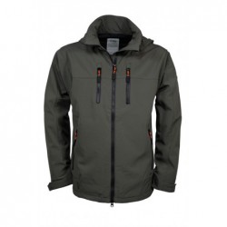 Softshell jas afneembare kap